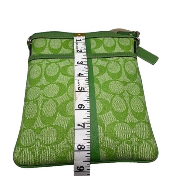 COACH Green Coated Canvas Crossbody - Picture 9 of 9